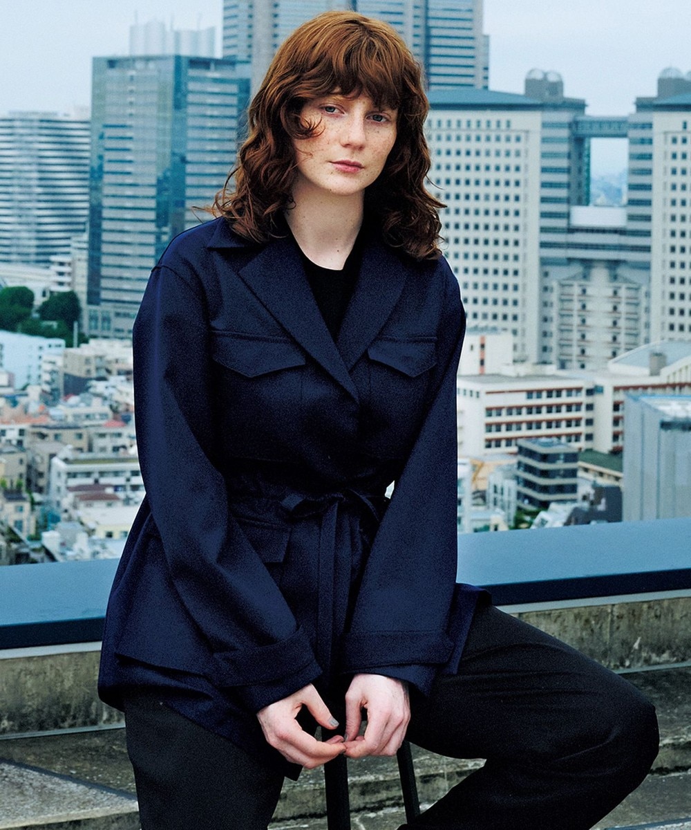 【オンワード】 23区>ジャケット/アウター 【23区 lab.】ウールライトツイル シャツジャケット(番号S89) チェック 38 レディース 【送料無料】