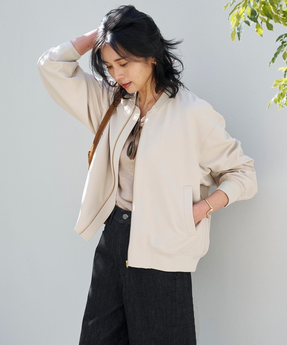 【オンワード】 UNFILO L(大きいサイズ)>ジャケット/アウター BEAUTY MOVE ヘビロテ ブルゾン アイボリー XXL レディース 【オンワード】 UNFILO L(大きいサイズ)>ジャケット/アウター BEAUTY MOVE ヘビロテ ブルゾン アイボリー XXL レディース