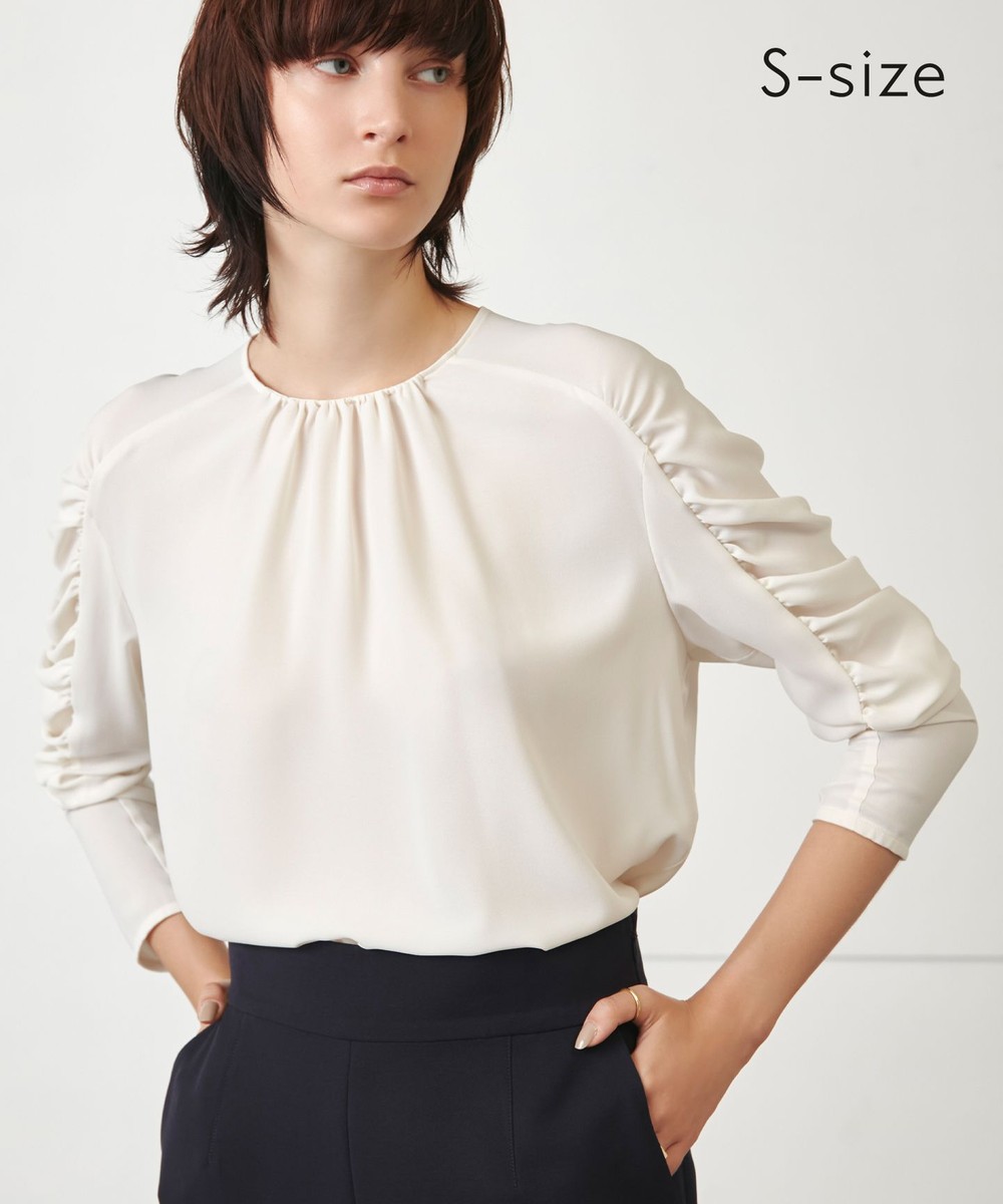 【オンワード】 BEIGE,>トップス 【S-size】HERM / ブラウス Ecru 32 レディース 【送料無料】