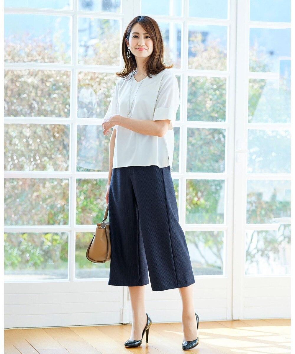 【日本製・洗える】サッカーワイドパンツ