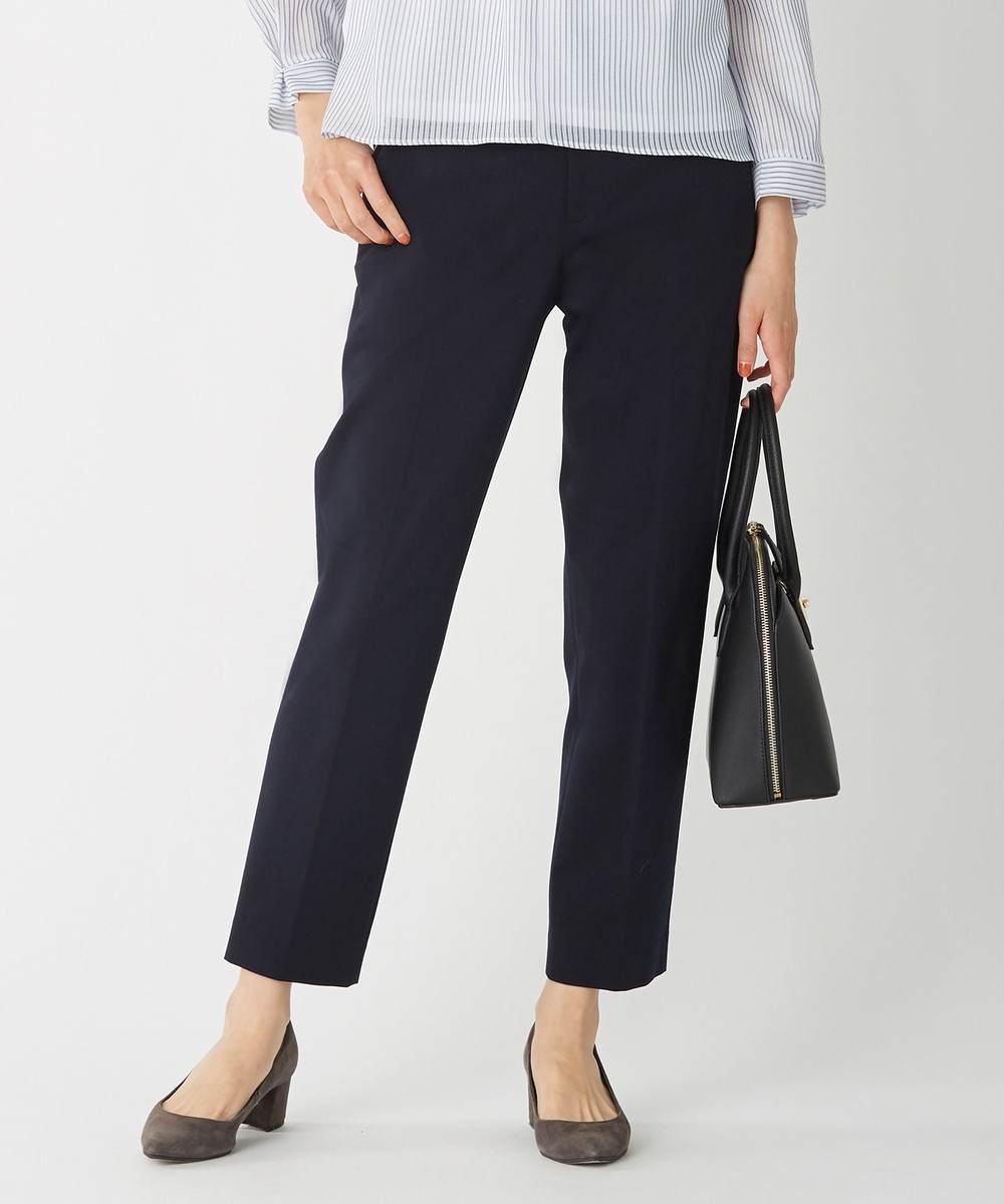【オンワード】 J.PRESS LADIES>パンツ 【制菌加工・UVカット】アルファクロスジャージー パンツ ネイビー 11 レディース 【オンワード】 J.PRESS LADIES>パンツ 【制菌加工・UVカット】アルファクロスジャージー パンツ ネイビー 11 レディース