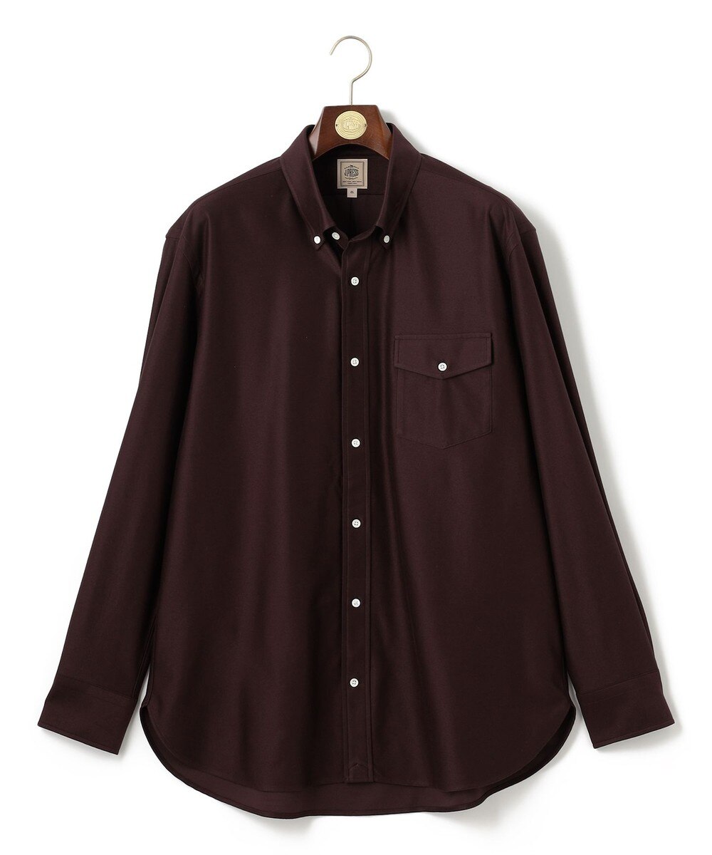 【オンワード】 J.PRESS MEN>トップス 【KING SIZE】KANEMASA KNITTING デニムジャージ シャツ ブラウン 5L メンズ 【オンワード】 J.PRESS MEN>トップス 【KING SIZE】KANEMASA KNITTING デニムジャージ シャツ ブラウン 5L メンズ