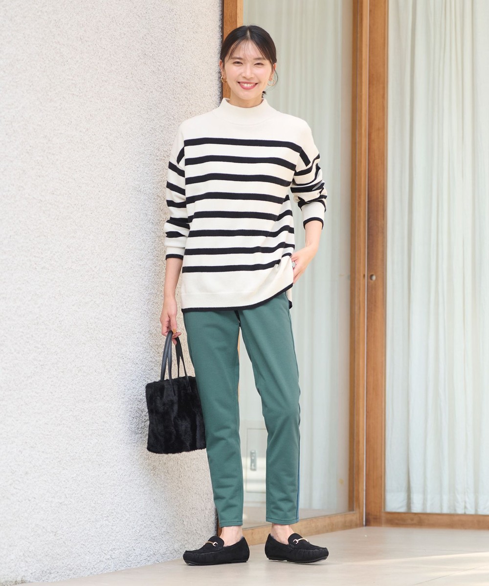 【オンワード】 ANY>パンツ 【裏起毛】ウォームタッチパンツ ブルーグリーン 2 レディース 【オンワード】 ANY>パンツ 【裏起毛】ウォームタッチパンツ ブルーグリーン 2 レディース