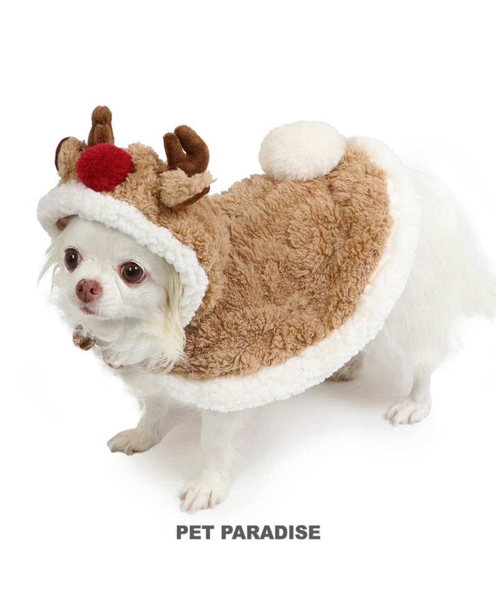 ＜オンワード＞PET PARADISE>ペットグッズ ペットパラダイス クリスマストナカイ ポンチョ 小型犬 トナカイ ３Ｓ