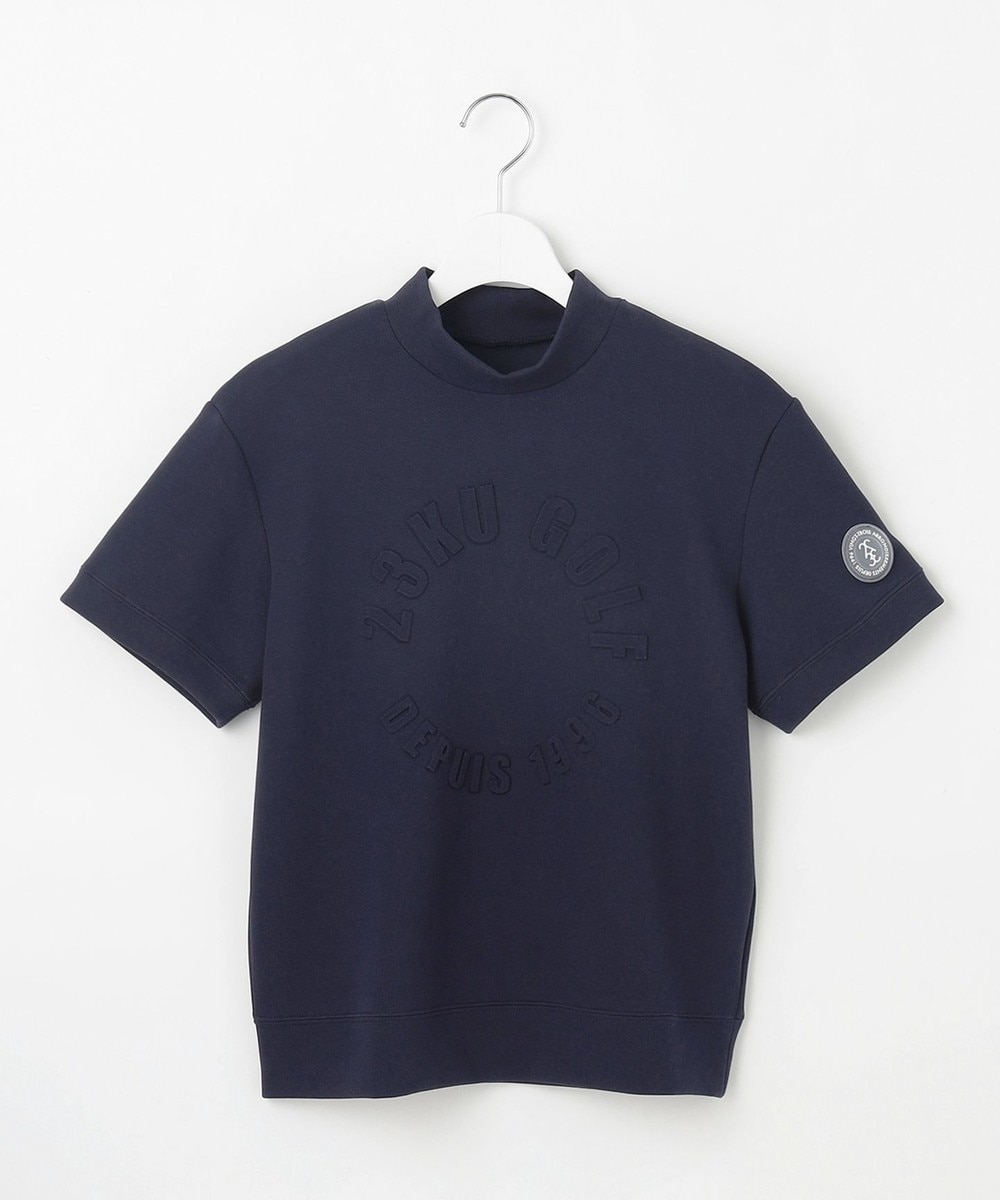 【オンワード】 23区GOLF>トップス 【WOMEN】【吸水速乾/UVケア】長めの半袖丈でトレンドのモードスタイル!スウェットモックネック ネイビー 1 レディース 【オンワード】 23区GOLF>トップス 【WOMEN】【吸水速乾/UVケア】長めの半袖丈でトレンドのモードスタイル!スウェットモックネック ネイビー 1 レディース