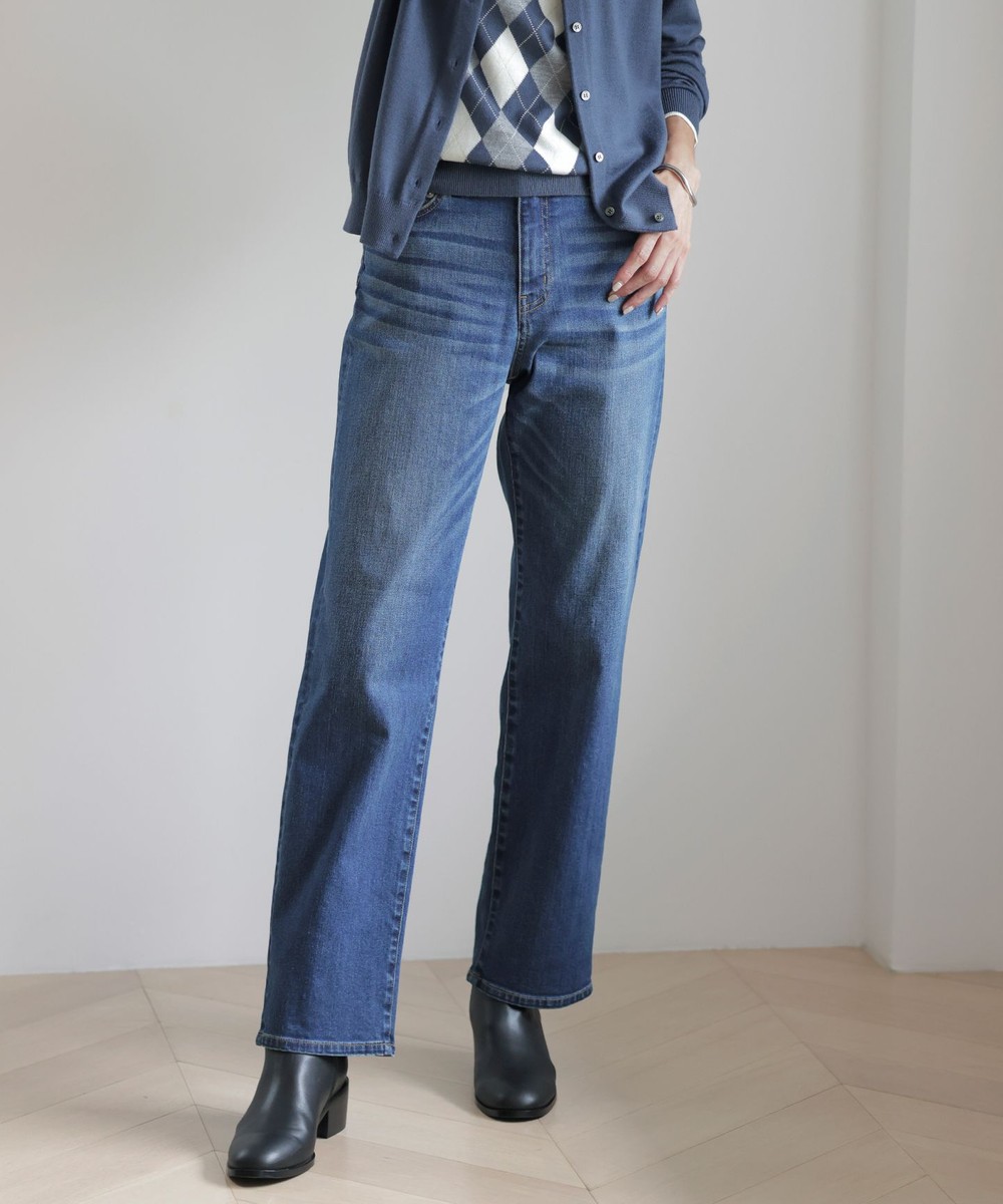【オンワード】 J.PRESS LADIES>パンツ 【洗える】BASIC STRETCH DENIM ボーイフィット パンツ ユーズド 11 レディース 【オンワード】 J.PRESS LADIES>パンツ 【洗える】BASIC STRETCH DENIM ボーイフィット パンツ ユーズド 11 レディース