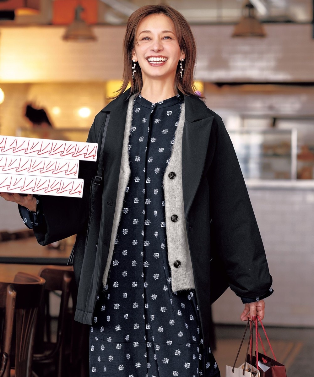 【オンワード】 UNFILO>ジャケット/アウター 【軽量/ストレッチ】FINE MOVE 中綿ライトコート ブラック M レディース 【オンワード】 UNFILO>ジャケット/アウター 【軽量/ストレッチ】FINE MOVE 中綿ライトコート ブラック M レディース