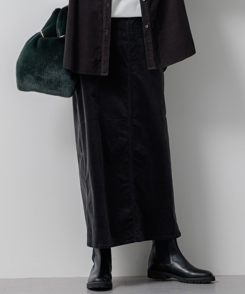 【オンワード】 23区 S(小さいサイズ)>スカート 【洗える】23区DENIM ベルベットストレッチ Aライン スカート グレー 30 レディース 【オンワード】 23区 S(小さいサイズ)>スカート 【洗える】23区DENIM ベルベットストレッチ Aライン スカート グレー 30 レディース