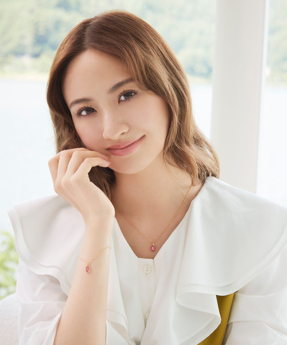 【オンワード】 WYTHE CHARM>アクセサリー 《星風まどかさんセレクト》ピンクカットストーンお花ネックレス(ゴールドフィルド) ピンク フリー レディース 【送料無料】