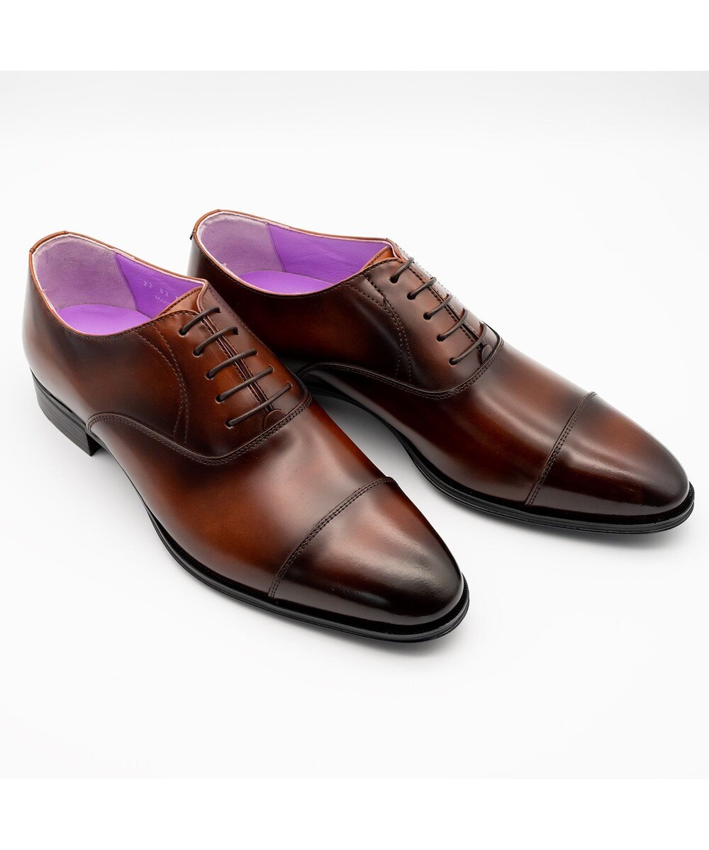 ＜オンワード＞TOMOE & Co.>シューズ 【鞆ゑ(ともえ)】藤シリーズ ラバーソールでクッション性があり、革靴の硬さを感じさせない履きやすさ。 ブラウン 26.5cm メンズ