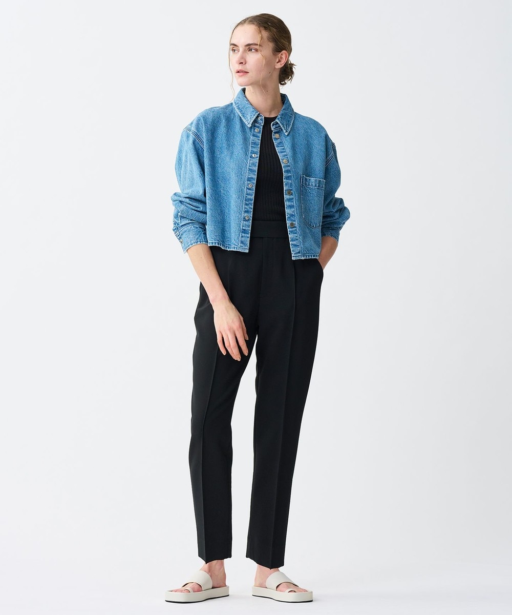 【オンワード】 uncrave>パンツ 【撥水・洗濯機洗い可】プルーフ ダブルクロス テーパード パンツ ブラック 1 レディース 【オンワード】 uncrave>パンツ 【撥水・洗濯機洗い可】プルーフ ダブルクロス テーパード パンツ ブラック 1 レディース