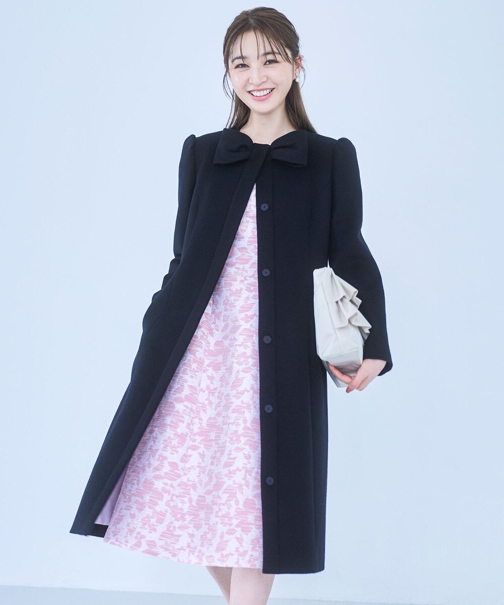 【オンワード】 TOCCA>ジャケット/アウター 【消臭】IN ROMANCE ロングコート ブラック 4 レディース