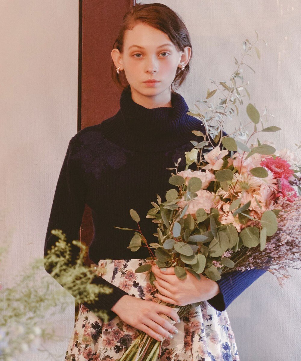 【オンワード】 TOCCA>トップス 【洗える!】GERBERA KNIT ニット ネイビー F レディース 【送料無料】