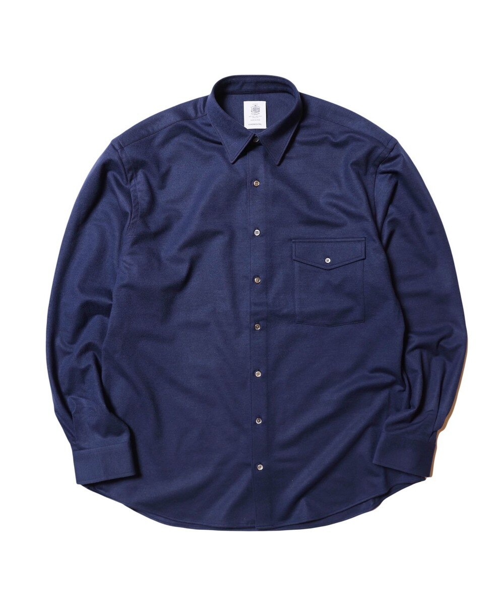 【オンワード】 J.PRESS MEN>トップス 【J.PRESS ORIGINALS】SUPER FLANNEL JERSEY SHIRT / JAPAN MADE ネイビー S メンズ