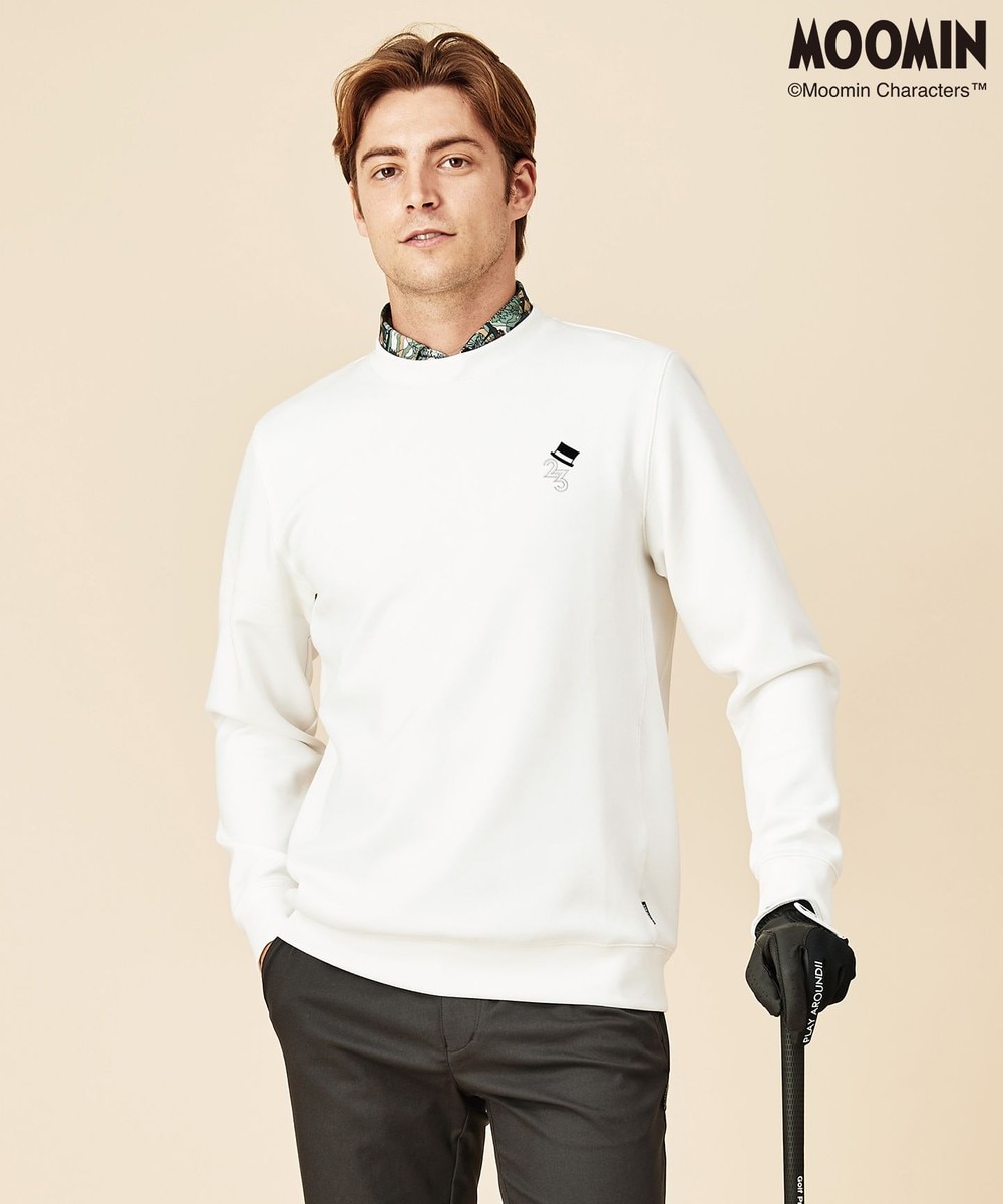 【オンワード】 23区GOLF>トップス 【MOOMIN】【MEN】【WEB & 一部店舗限定】ムーミンコラボ プルオーバースウェット ブラック LL メンズ 【送料無料】