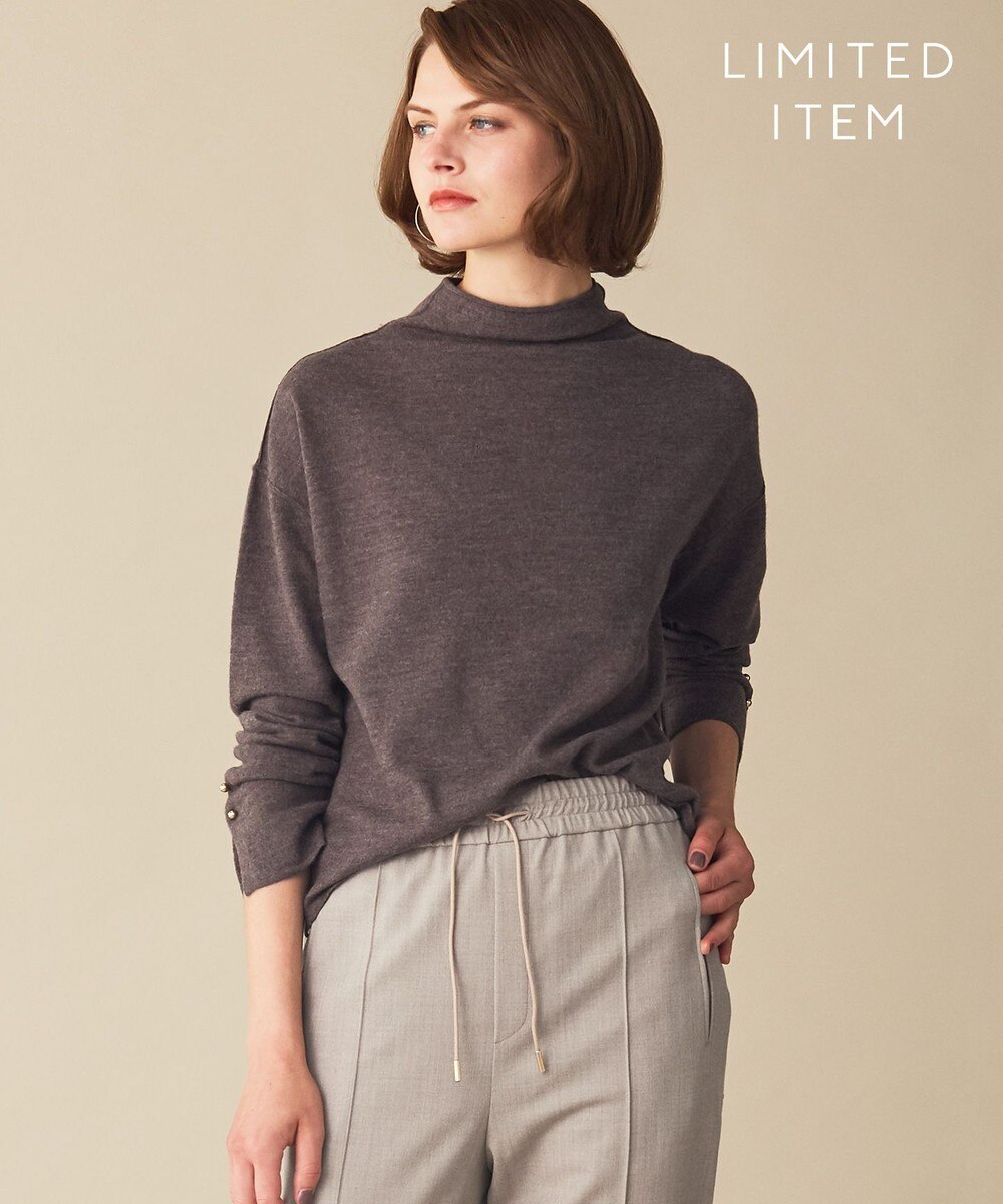 【オンワード】 BEIGE,>トップス 【一部店舗限定】AXAT / ボトルネックニット Taupe 4 レディース 【送料無料】