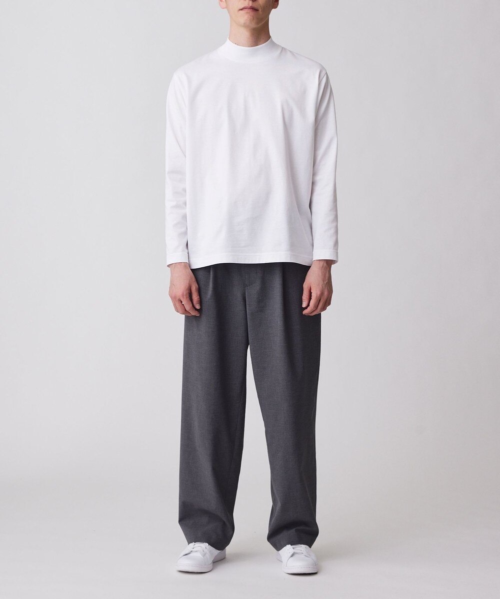 【オンワード】 KASHIYAMA>トップス 【防汚加工】WONDERFRESH 長袖カットソー 白 L メンズ 【送料無料】