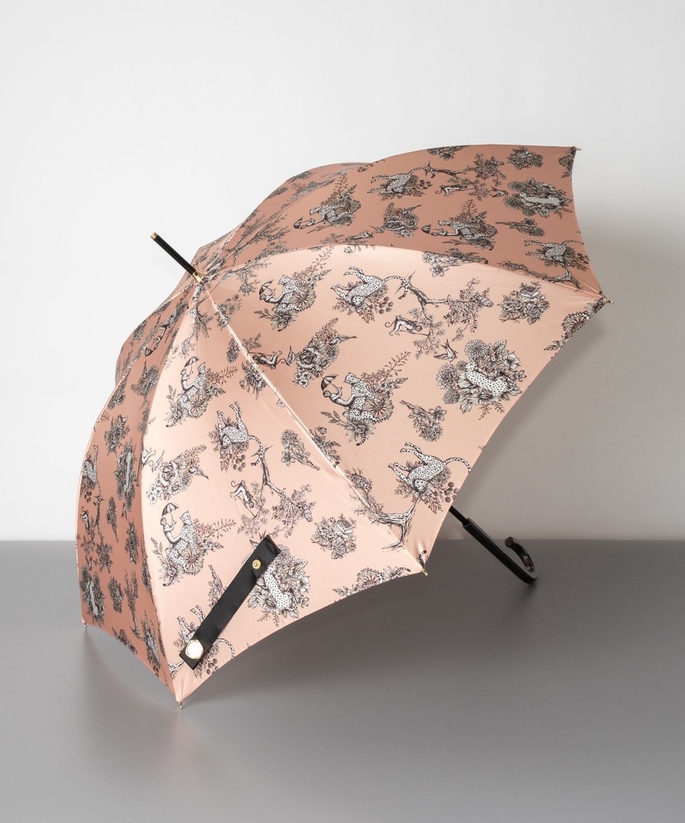 AURORA>ファッション雑貨 Beaurance（ビューランス）オリジナルプリント雨傘（長傘） グレイッシュピンク FREE レディース 【送料無料】