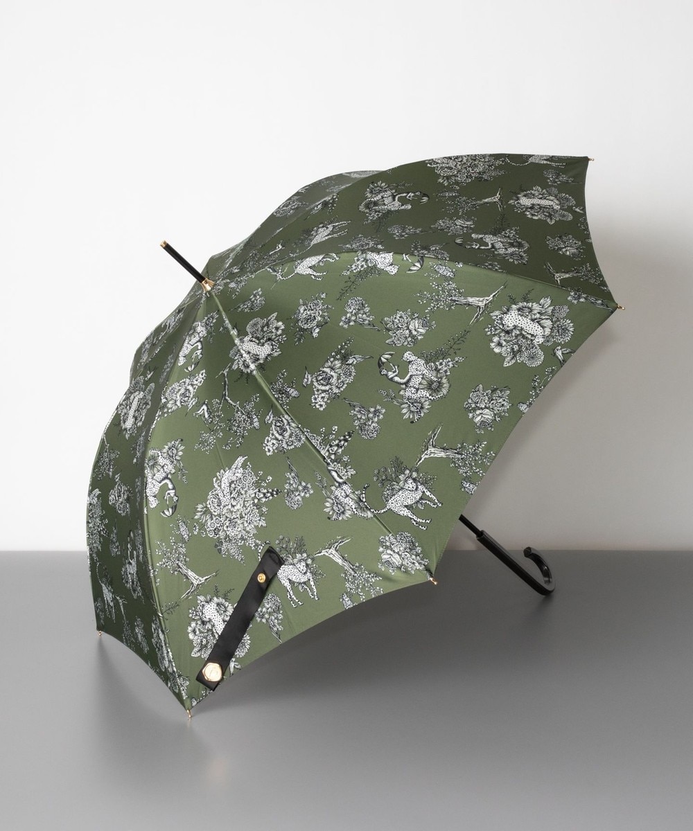 AURORA>ファッション雑貨 Beaurance（ビューランス）オリジナルプリント雨傘（長傘） カーキ FREE レディース 【送料無料】