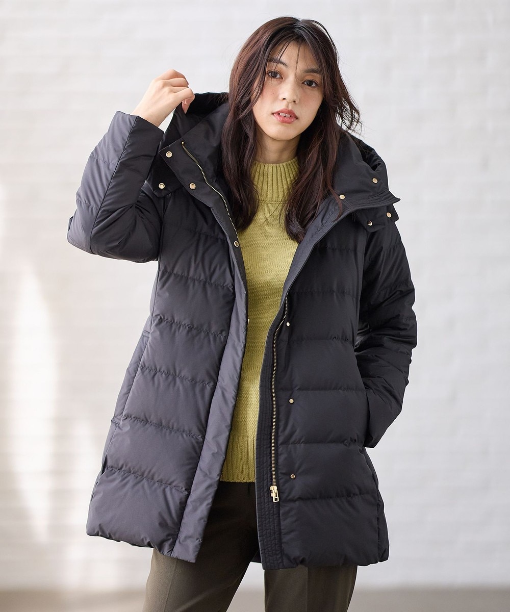 【オンワード】 ANY>ジャケット/アウター 【洗濯機可/フード取り外し可能/撥水】楽映えリッチロング丈ダウン ブラック 3 レディース 【オンワード】 ANY>ジャケット/アウター 【洗濯機可/フード取り外し可能/撥水】楽映えリッチロング丈ダウン ブラック 3 レディース