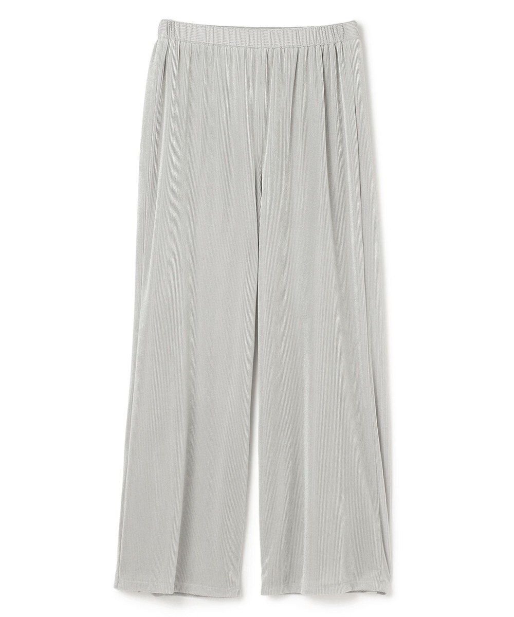 【オンワード】 uncrave>パンツ 【洗濯機洗い可】シアーベロアリブ ギャザーパンツ ライトグレー 1 レディース