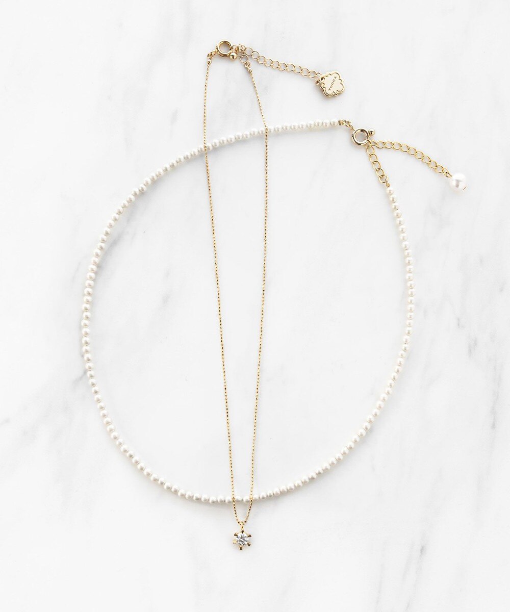 【オンワード】 TOCCA>アクセサリー BIJOUX＆BABY PEARL NECKLACE 2連セットネックレス ゴールド F レディース