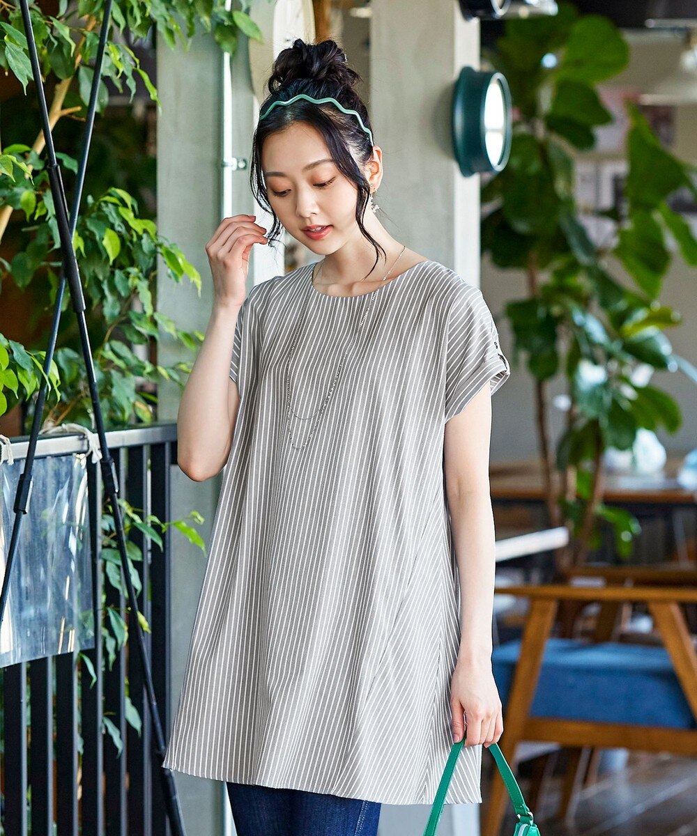 【洗える】着やせ効果も叶うバックギャザーフレアチュニック