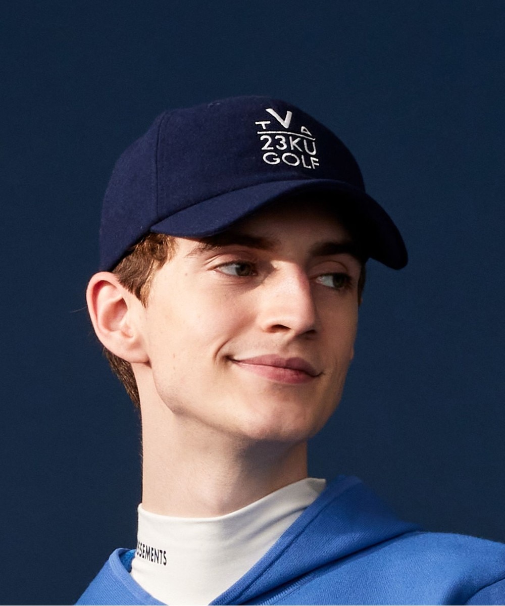 【オンワード】 23区GOLF>帽子 【UNISEX】フランネル ナンバリング キャップ ネイビー F レディース 【オンワード】 23区GOLF>帽子 【UNISEX】フランネル ナンバリング キャップ ネイビー F レディース