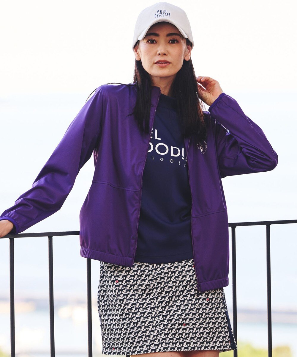 【オンワード】 23区GOLF>ジャケット/アウター 【WOMEN】【ストレッチ/防風/撥水】防風ライトブルゾン パープル 3 レディース