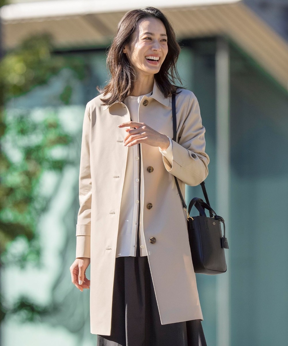 【オンワード】 J.PRESS LADIES S(小さいサイズ)>ジャケット/アウター 【WEB限定カラーあり・撥水】80/2 T/C ツイル ステンカラー ロングコート ベージュ P5 レディース 【オンワード】 J.PRESS LADIES S(小さいサイズ)>ジャケット/アウター 【WEB限定カラーあり・撥水】80/2 T/C ツイル ステンカラー ロングコート ベージュ P5 レディース