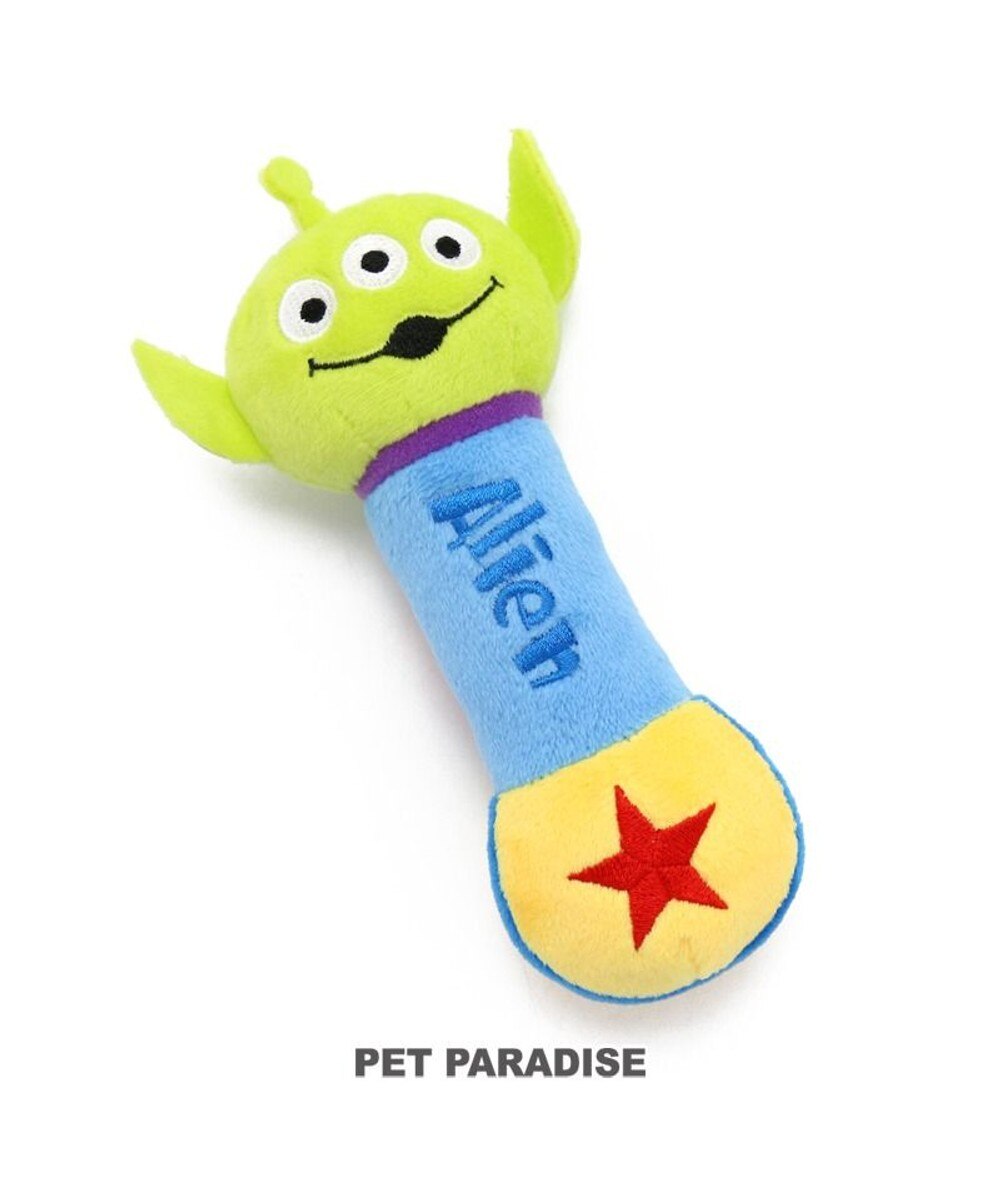 PET PARADISE>ペットグッズ ディズニー トイ・ストーリー エイリアン ダンベル おもちゃ 黄緑 -