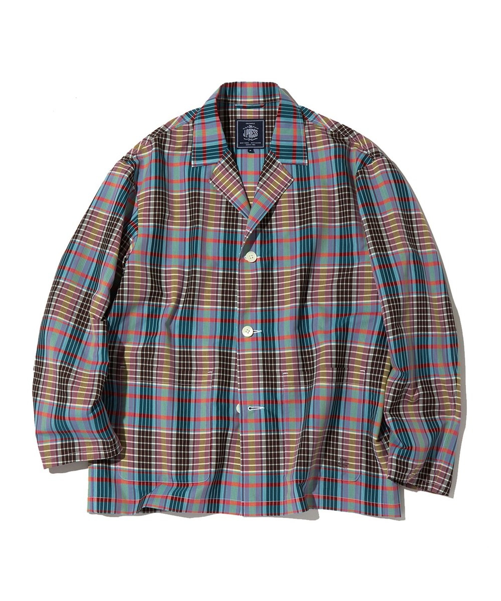 【オンワード】 J.PRESS MEN>ジャケット/アウター 【J.PRESS ORIGINALS】T/C EASY JACKET PLAID ダルブルー M メンズ 【送料無料】