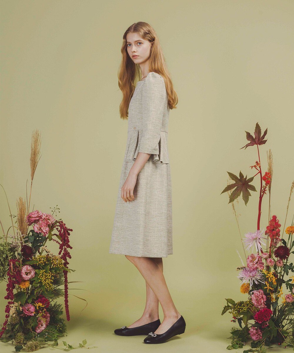 【オンワード】 TOCCA>ワンピース 【WEB限定カラーあり・洗える・消臭】FLAPFLAP ドレス スモーキーグリーン 2 レディース