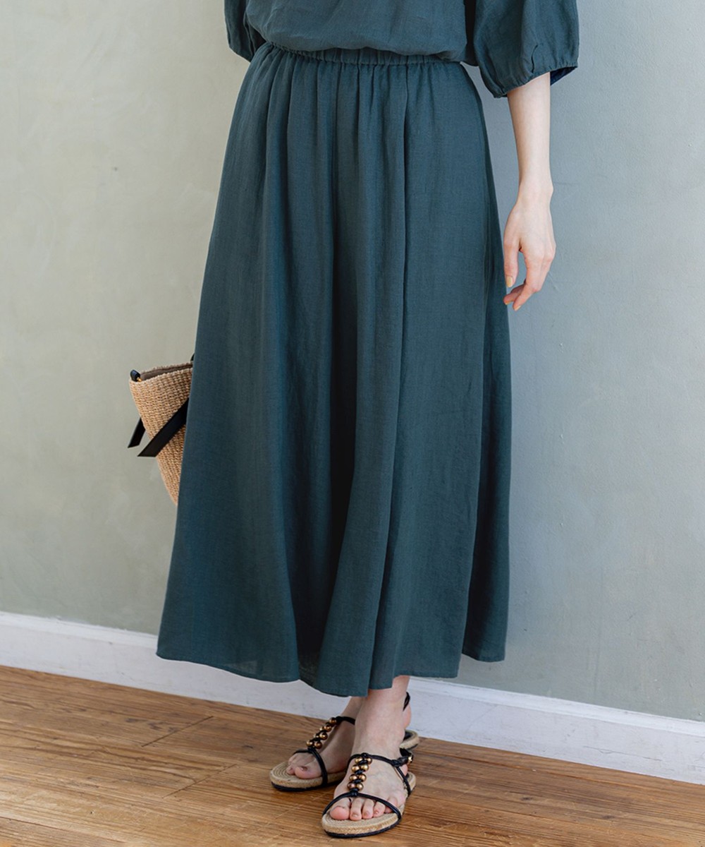 【オンワード】 23区>パンツ 【洗える】LIBECOリネン ガウチョ パンツ ダークグリーン 38 レディース 【オンワード】 23区>パンツ 【洗える】LIBECOリネン ガウチョ パンツ ダークグリーン 38 レディース