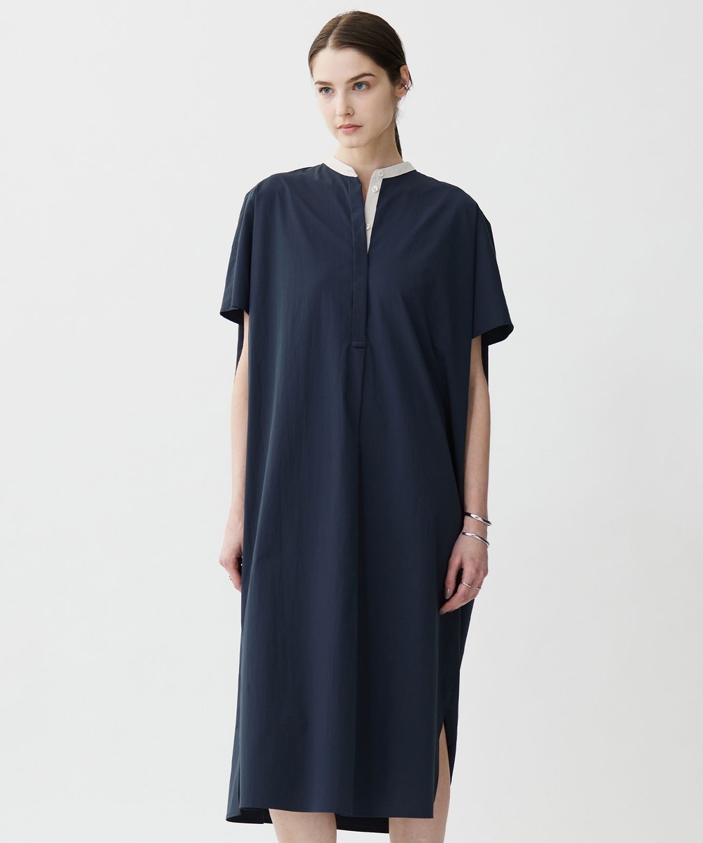 【オンワード】 ICB>ワンピース 【接触冷感・UVカット・洗える】RENUソフトタイプライター バンドカラーワンピース ネイビー×トープ 6 レディース 【オンワード】 ICB>ワンピース 【接触冷感・UVカット・洗える】RENUソフトタイプライター バンドカラーワンピース ネイビー×トープ 6 レディース