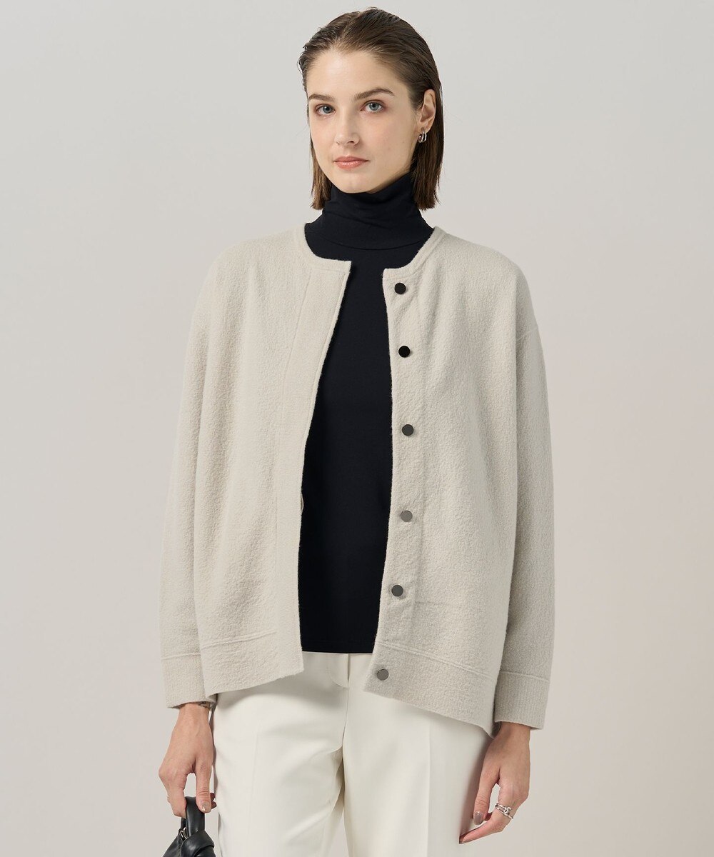 【オンワード】 ICB>ジャケット/アウター ミルドウール ニットブルゾン トープ XS レディース