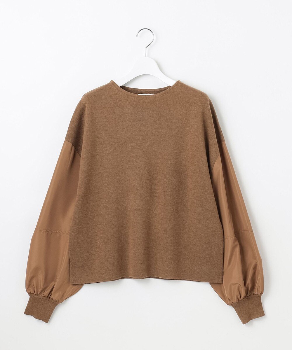 【オンワード】 自由区>トップス 【洗える】ウールミラノランタンスリーブ ニット モカ 38 レディース