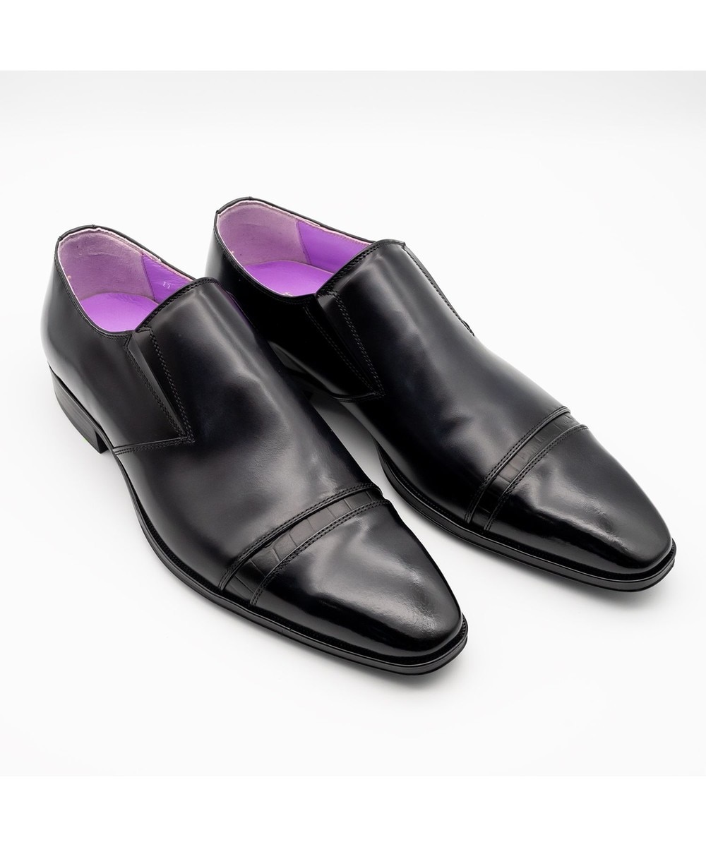 TOMOE & Co.>シューズ 【鞆ゑ(ともえ)】藤シリーズ ラバーソールでクッション性があり、革靴の硬さを感じさせない履きやすさ。 グレー 26.0cm メンズ