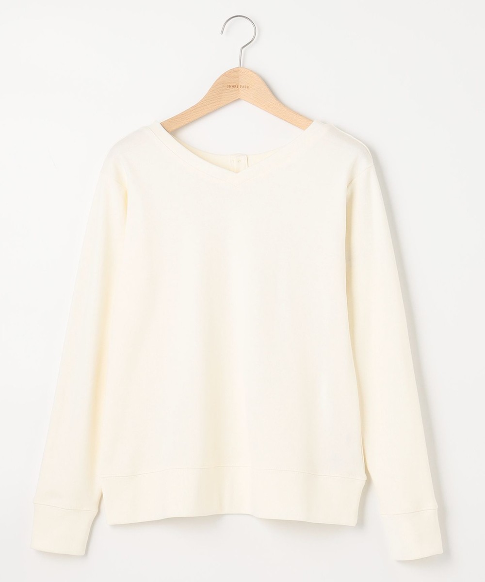 【オンワード】 SHARE PARK LADIES>トップス 【前後着用】2Way Vヘンリーカットソー ダークブラウン 1 レディース 【送料無料】