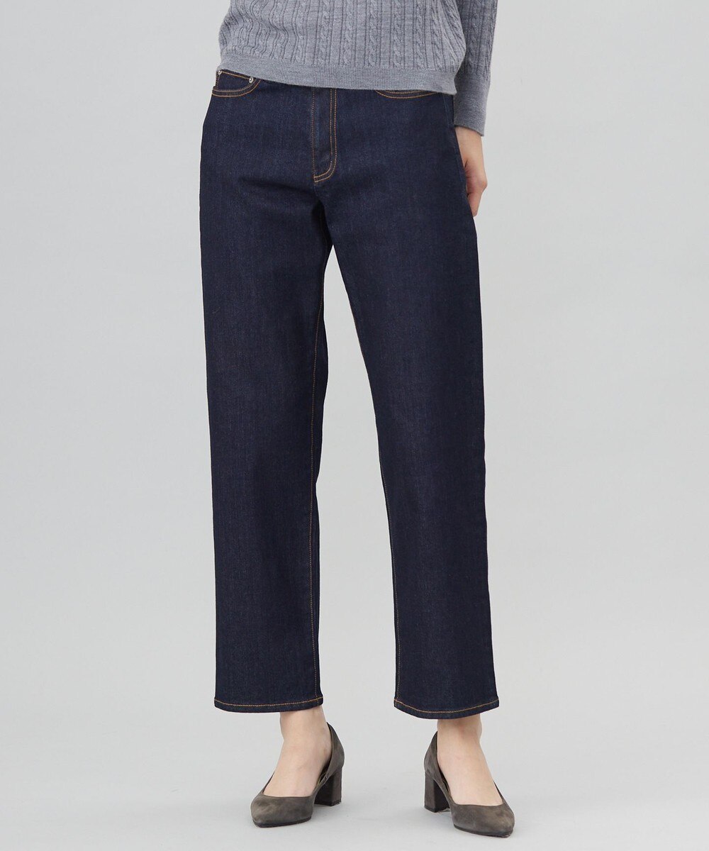 【オンワード】 J.PRESS LADIES>パンツ 【洗える】BASIC STRETCH DENIM ボーイフィット パンツ ネイビー 13 レディース