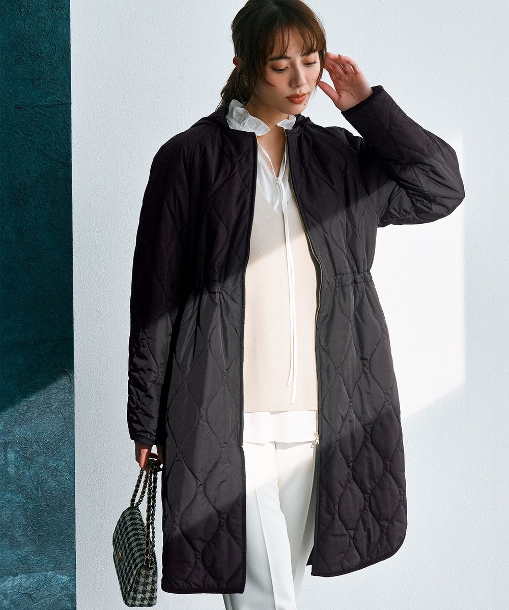 【オンワード】 23区>ジャケット/アウター 【洗える/撥水加工】中綿 ロング パディング アウター ブラック 38 レディース 【オンワード】 23区>ジャケット/アウター 【洗える/撥水加工】中綿 ロング パディング アウター ブラック 38 レディース