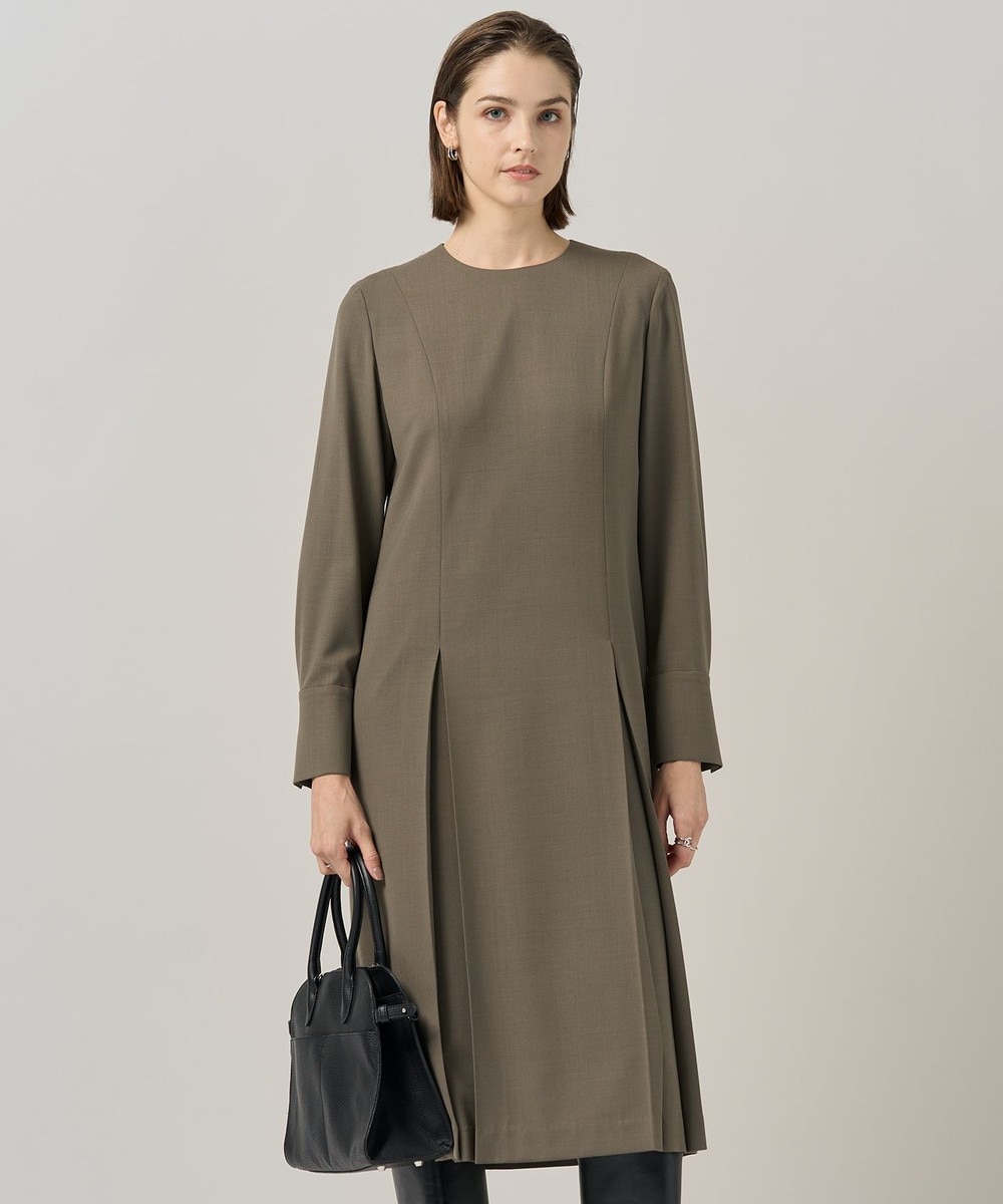 【オンワード】 ICB L(大きいサイズ)>ワンピース 【UVカット・洗える】ウール2WAYストレッチ 長袖ワンピース モカ 42 レディース 【オンワード】 ICB L(大きいサイズ)>ワンピース 【UVカット・洗える】ウール2WAYストレッチ 長袖ワンピース モカ 42 レディース