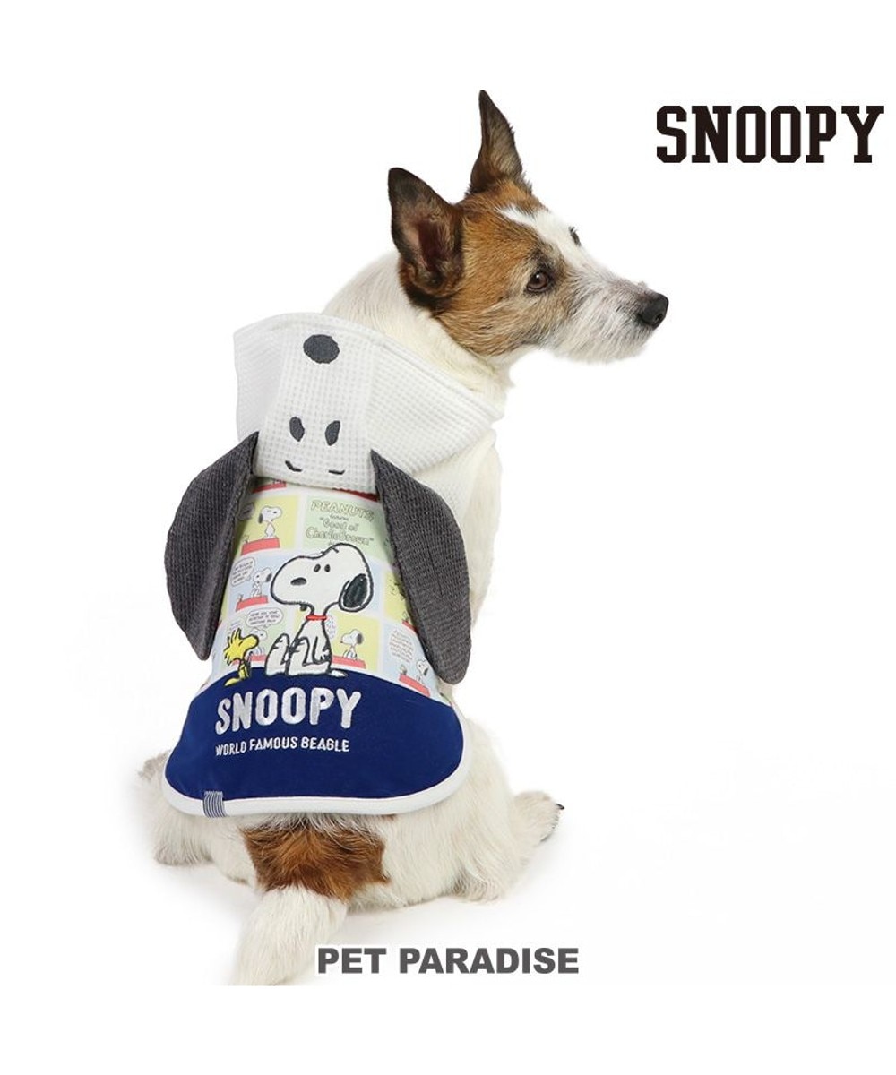 【オンワード】 PET PARADISE>ペットグッズ スヌーピー 耳付きパーカー 《コミック柄》 小型犬 コミック柄 Ｓ