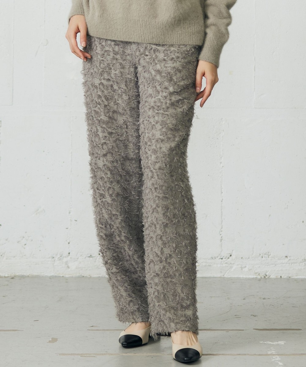 【オンワード】 自由区>パンツ 【SHIHOさん着用】カットジャカード パンツ モカ 38 レディース 【オンワード】 自由区>パンツ 【SHIHOさん着用】カットジャカード パンツ モカ 38 レディース