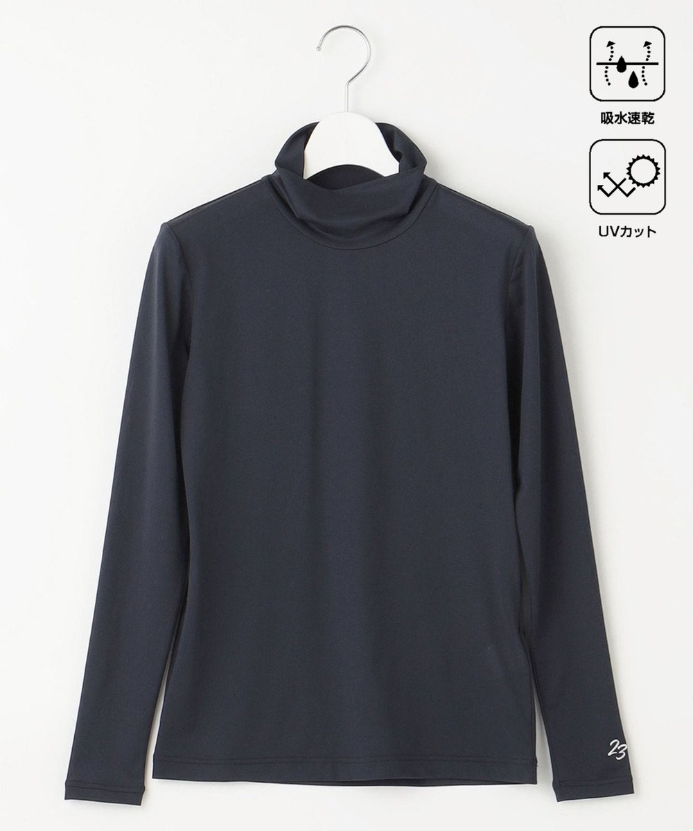 【オンワード】 23区GOLF>トップス 【WOMEN】【吸水速乾/UVケア】30デニール 無地 カットソー ネイビー 3 レディース 【オンワード】 23区GOLF>トップス 【WOMEN】【吸水速乾/UVケア】30デニール 無地 カットソー ネイビー 3 レディース