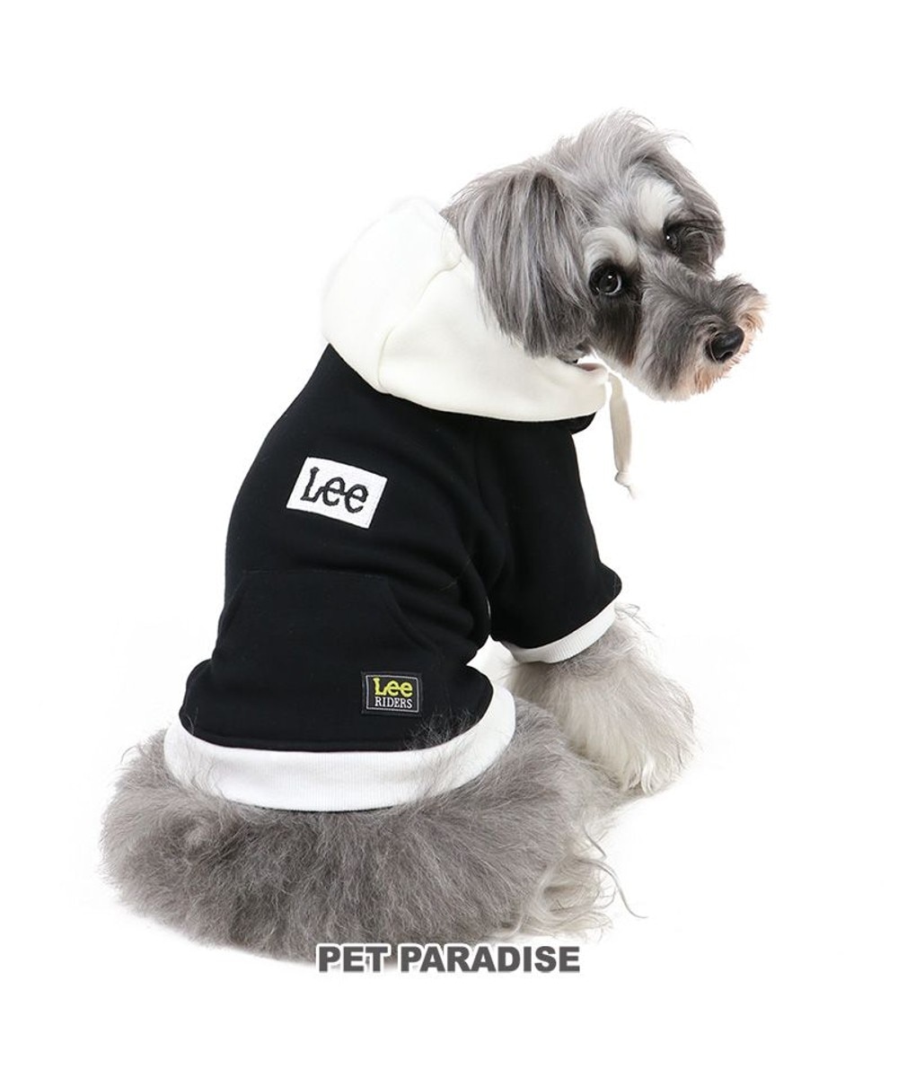 PET PARADISE>ペットグッズ 犬 服 Ｌｅｅ パーカー 【小型犬】 ロゴ 黒 黒 ＤＳＳ
