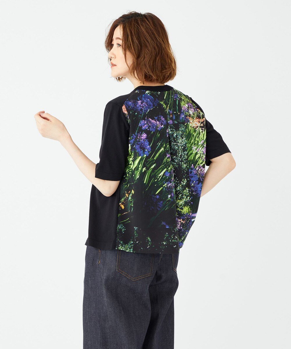 【オンワード】 Paul Smith>トップス 【洗える】アガパンサス&マリーゴールドプリント コンビニット ダルブルー XL レディース 【送料無料】