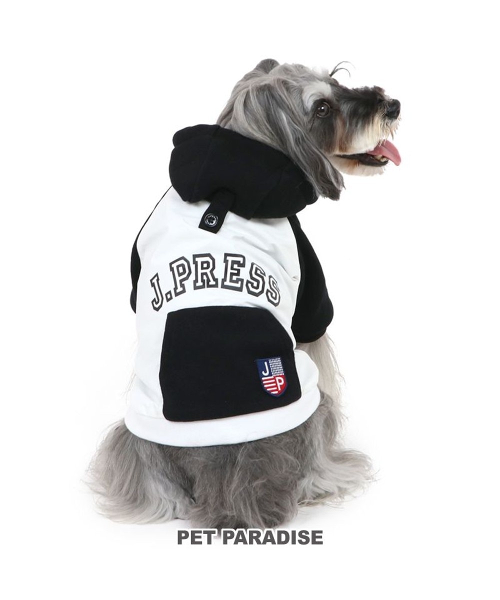 PET PARADISE>ペットグッズ 犬 服 J.PRESS パーカー 【小型犬】 カレッジ 白 白~オフホワイト ＤＳ 【送料無料】