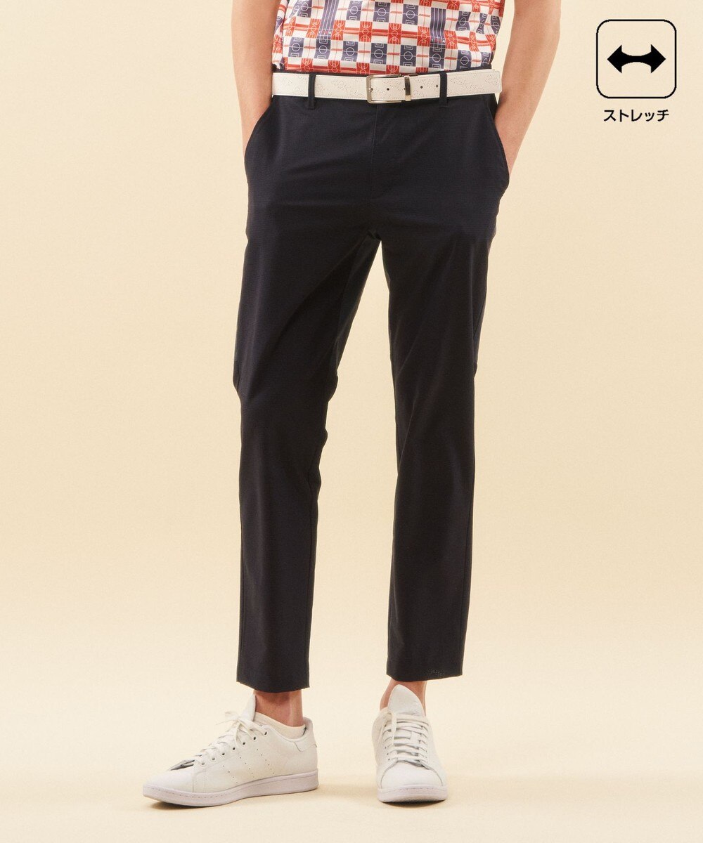 【オンワード】 23区GOLF>パンツ 【MEN】【ストレッチ】クールメッシュ テーパードパンツ ネイビー LL メンズ