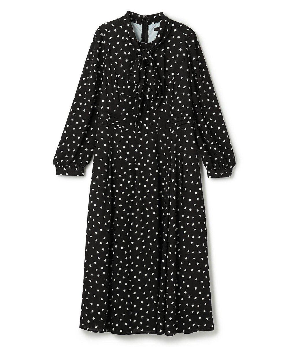 【オンワード】 TOCCA>ワンピース PROMISE RIBBON ROSETTE ドット柄ドレス ブラック 2 レディース